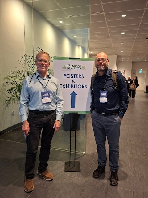 John Saffell and Giorgos Paneras at the 2026 Indoor Air Conference - the Premier Global conference for Scientific Research in Indoor Air Quality. Held in Singapore